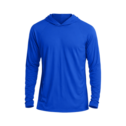 Custom Performance Hoodie Shirt (UPF 50+) – 1 or 2 Logo Options - MAD Merch USA
