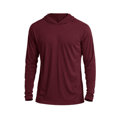 Custom Performance Hoodie Shirt (UPF 50+) – 1 or 2 Logo Options - MAD Merch USA
