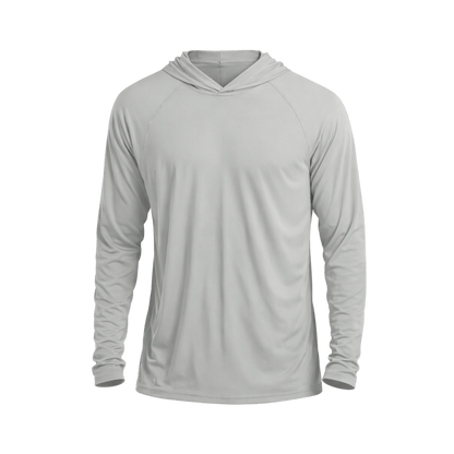Custom Performance Hoodie Shirt (UPF 50+) – 1 or 2 Logo Options - MAD Merch USA