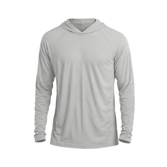 Custom Performance Hoodie Shirt (UPF 50+) – 1 or 2 Logo Options - MAD Merch USA