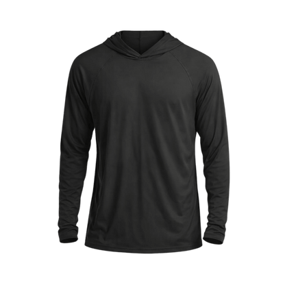 Custom Performance Hoodie Shirt (UPF 50+) – 1 or 2 Logo Options - MAD Merch USA