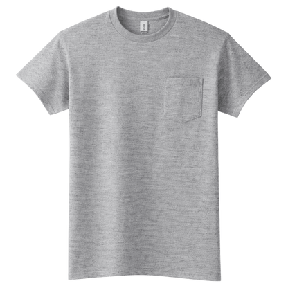 Custom Pocket T-Shirt (2 Logo Print – Front & Back) - MAD Merch USA