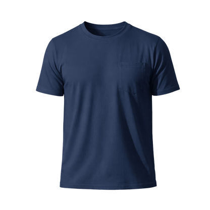 Custom Pocket T-Shirt - Premium (2 Logo Print – Front & Back) - MAD Merch USA