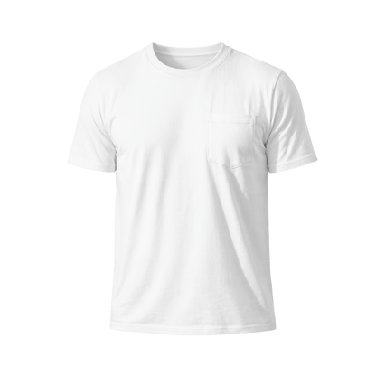 Custom Pocket T-Shirt - Premium (2 Logo Print – Front & Back) - MAD Merch USA