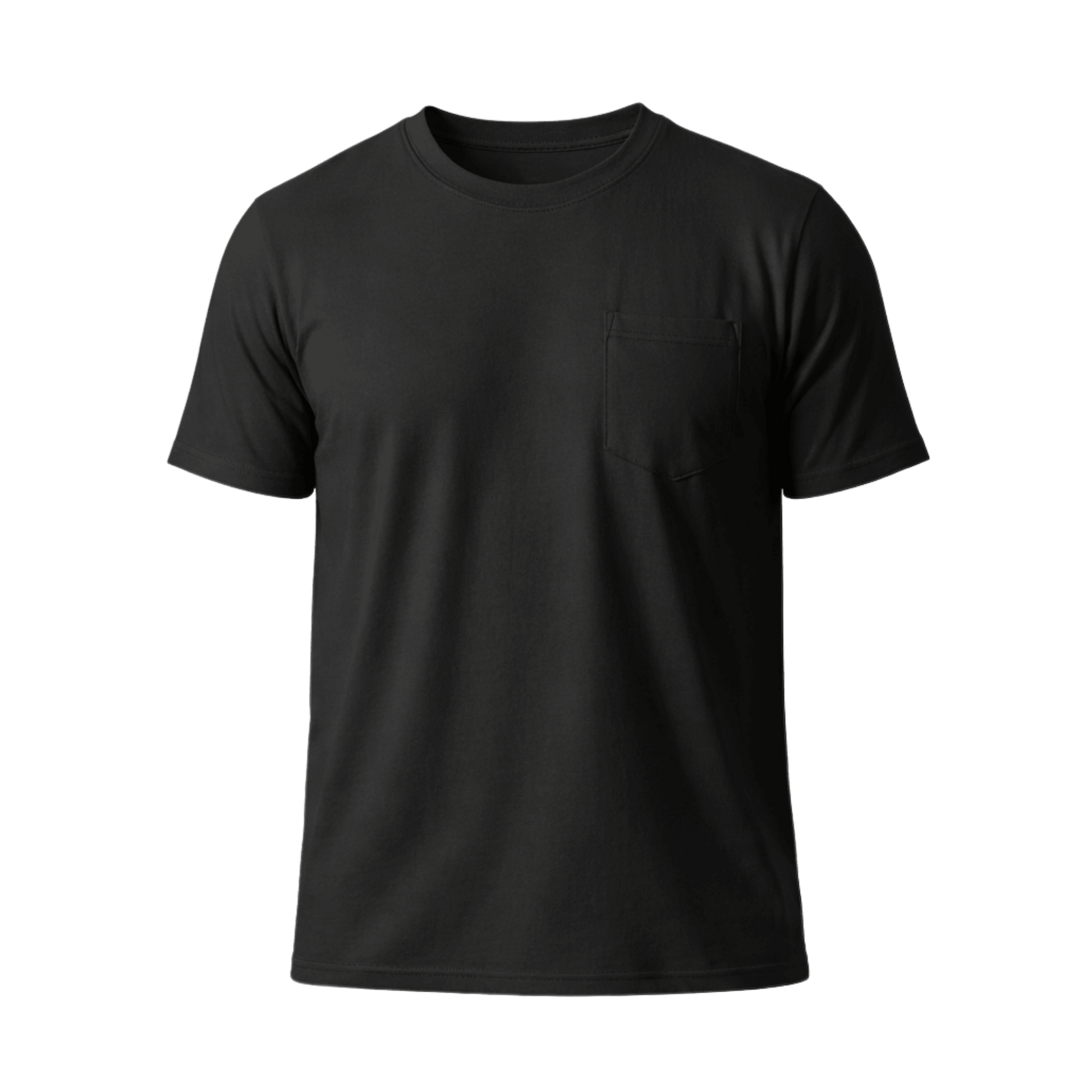 Custom Pocket T-Shirt - Premium (2 Logo Print – Front & Back) - MAD Merch USA