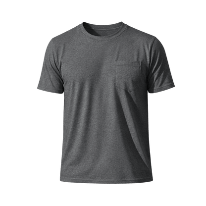 Custom Pocket T-Shirt - Premium (2 Logo Print – Front & Back) - MAD Merch USA