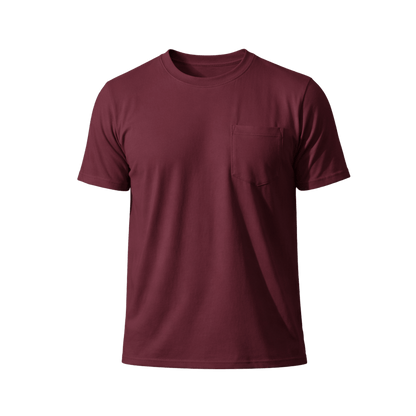 Custom Pocket T-Shirt - Premium (2 Logo Print – Front & Back) - MAD Merch USA
