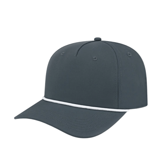 Custom Rope Hat with Logo | Premium 5 Panel Performance Snapback | DTF or Raised Rubber Print - MAD Merch USA