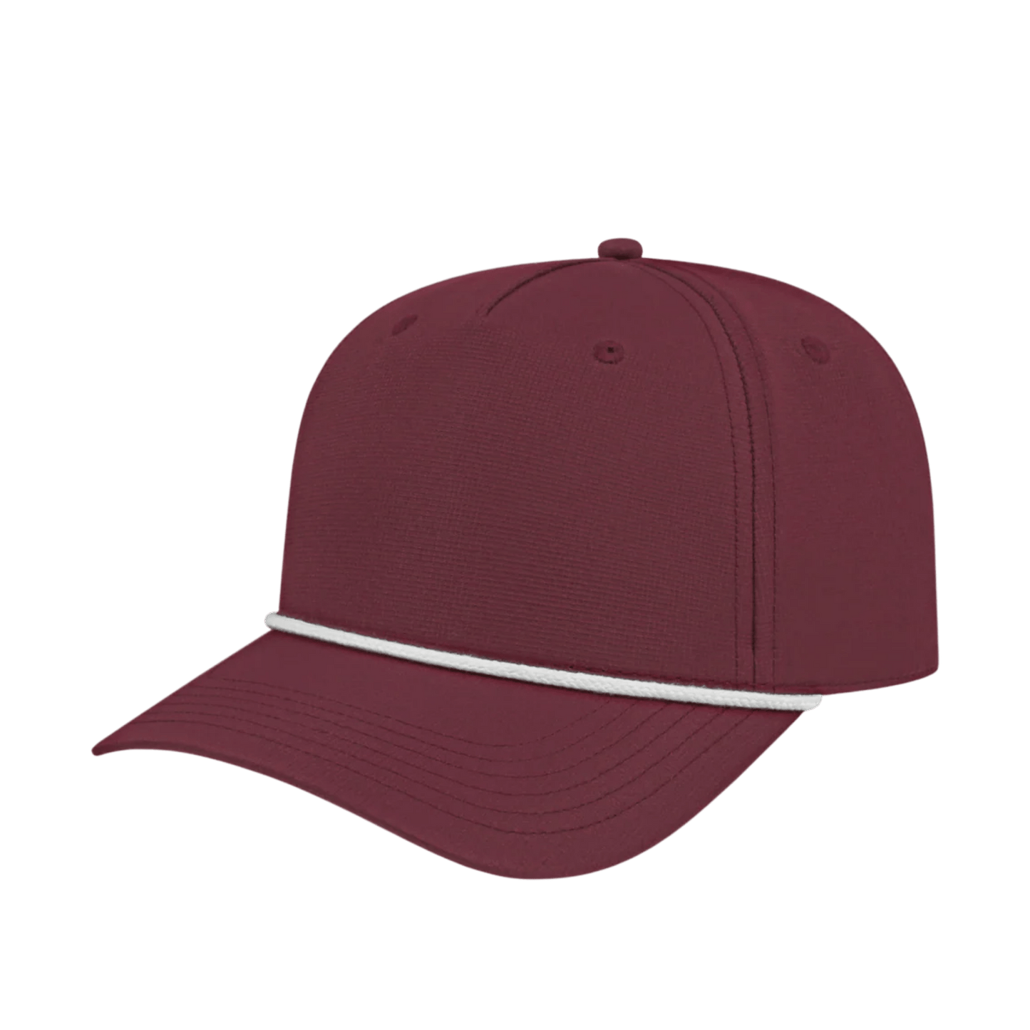 Custom Rope Hat with Logo | Premium 5 Panel Performance Snapback | DTF or Raised Rubber Print - MAD Merch USA