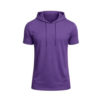 Custom Short Sleeve Performance Hoodie T-Shirt – 1 or 2 Logo Options - MAD Merch USA