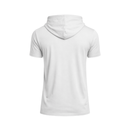 Custom Short Sleeve Performance Hoodie T-Shirt – 1 or 2 Logo Options - MAD Merch USA