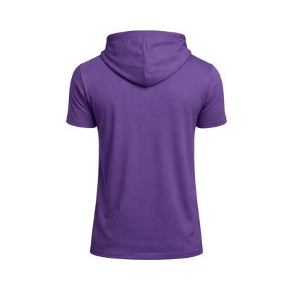 Custom Short Sleeve Performance Hoodie T-Shirt – 1 or 2 Logo Options - MAD Merch USA