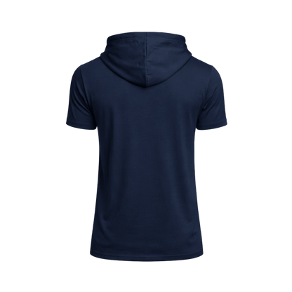 Custom Short Sleeve Performance Hoodie T-Shirt – 1 or 2 Logo Options - MAD Merch USA