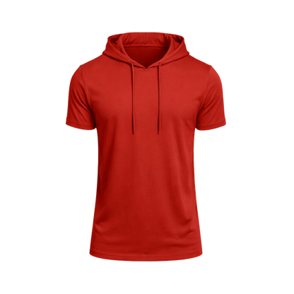 Custom Short Sleeve Performance Hoodie T-Shirt – 1 or 2 Logo Options - MAD Merch USA
