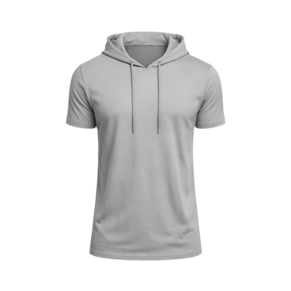Custom Short Sleeve Performance Hoodie T-Shirt – 1 or 2 Logo Options - MAD Merch USA