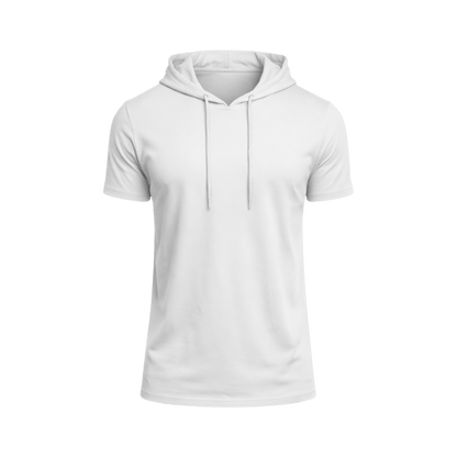 Custom Short Sleeve Performance Hoodie T-Shirt – 1 or 2 Logo Options - MAD Merch USA