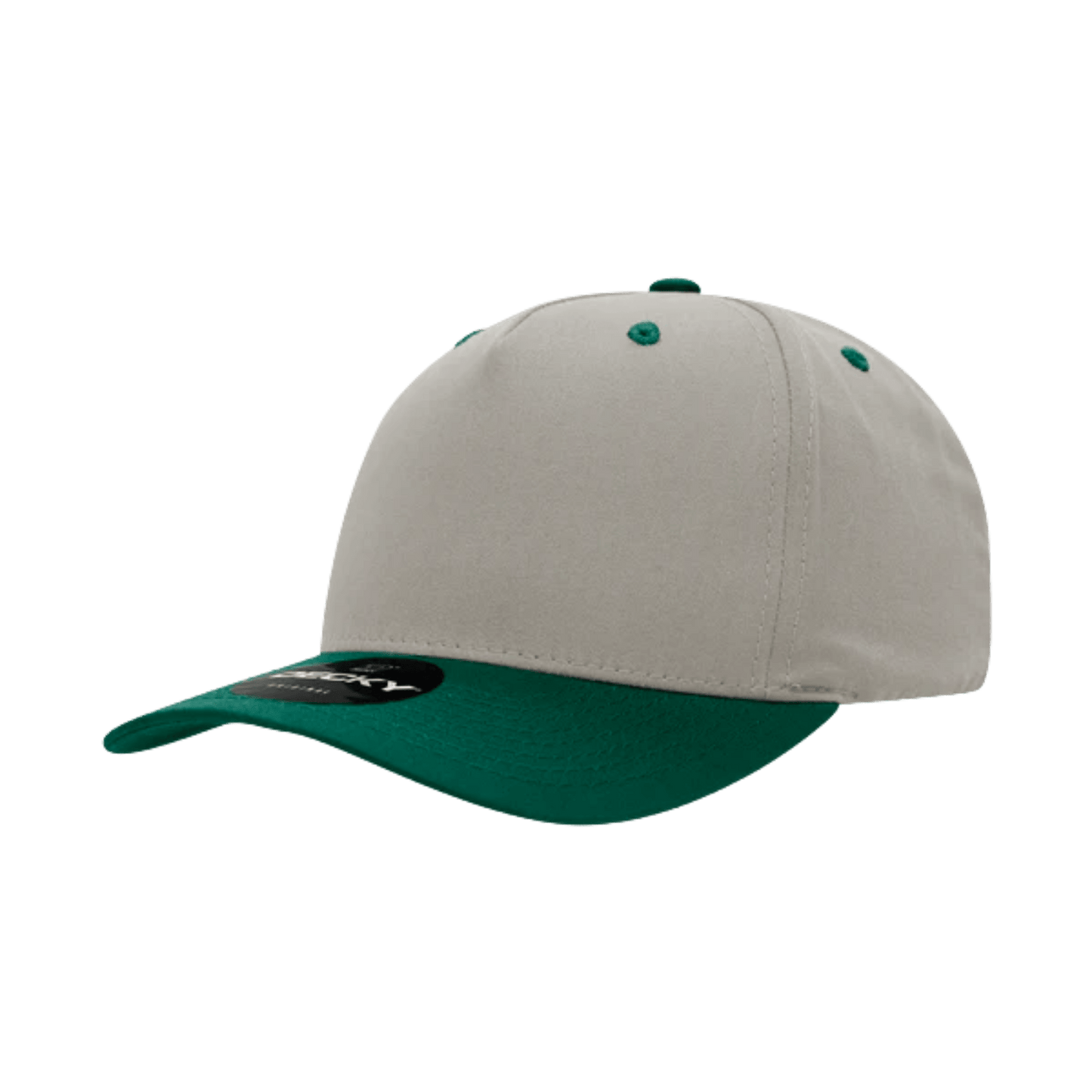 Custom Stone 2 - Tone 5 Panel Hat with Logo | Vintage Snapback | DTF or Raised Rubber Print - MAD Merch USA