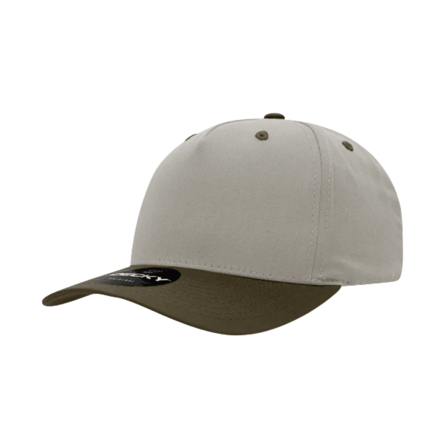 Custom Stone 2 - Tone 5 Panel Hat with Logo | Vintage Snapback | DTF or Raised Rubber Print - MAD Merch USA