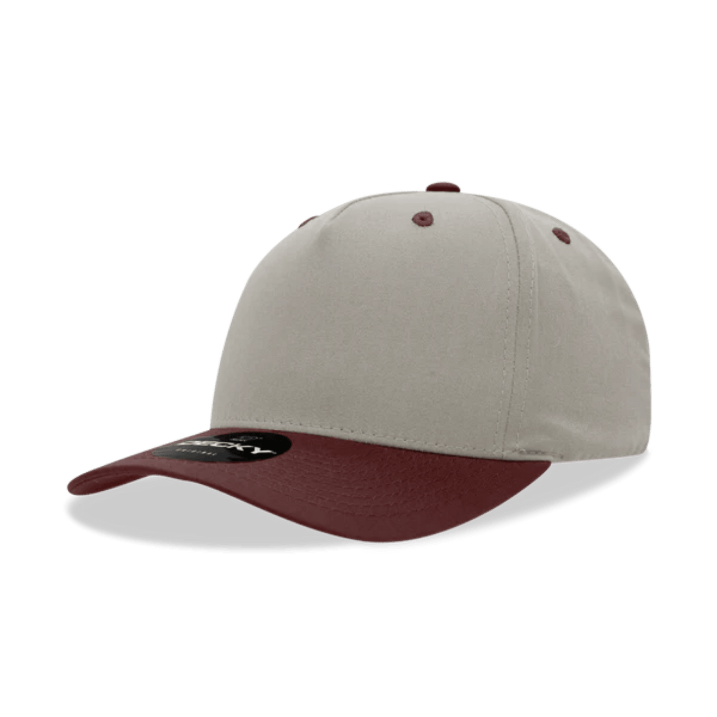 Custom Stone 2 - Tone 5 Panel Hat with Logo | Vintage Snapback | DTF or Raised Rubber Print - MAD Merch USA