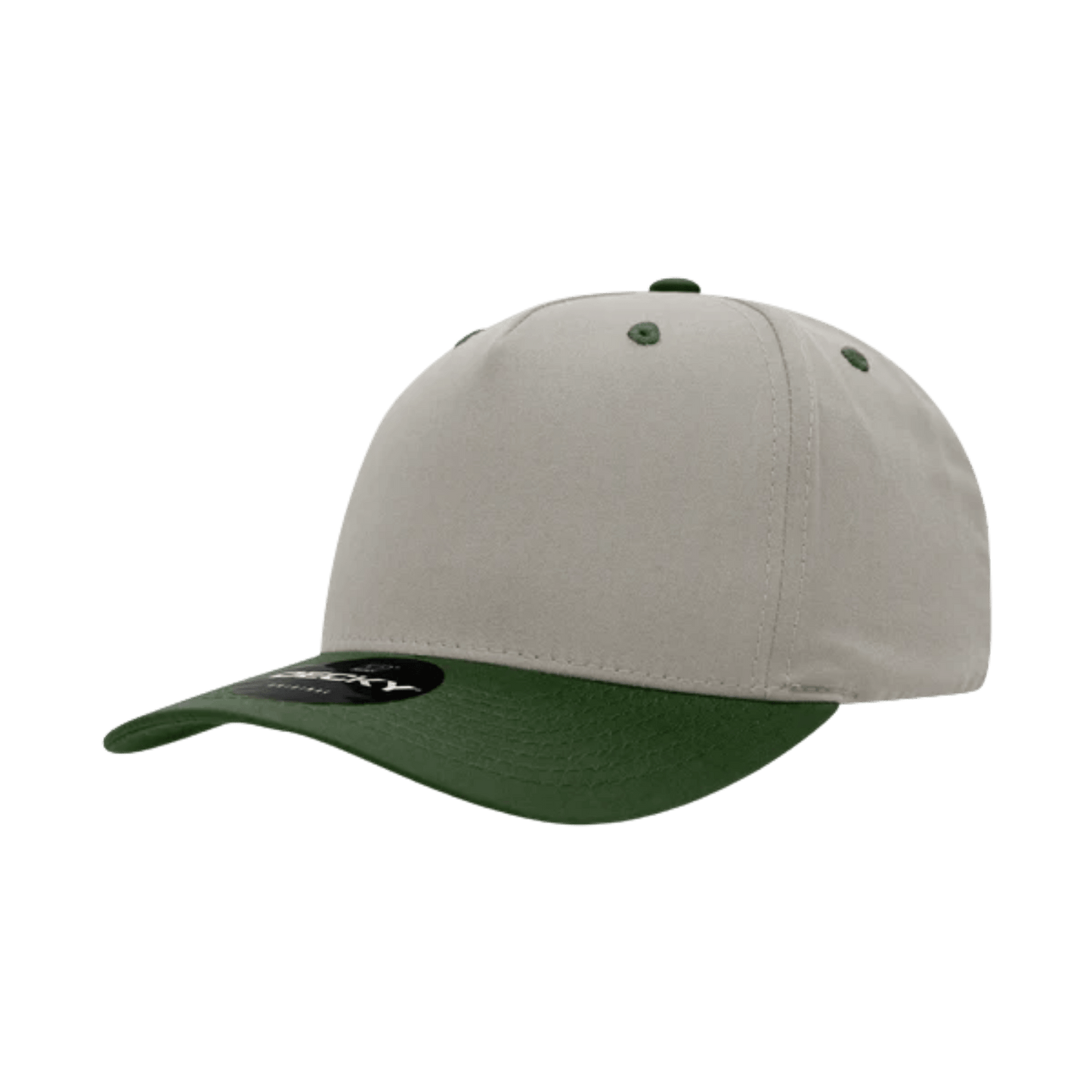 Custom Stone 2 - Tone 5 Panel Hat with Logo | Vintage Snapback | DTF or Raised Rubber Print - MAD Merch USA