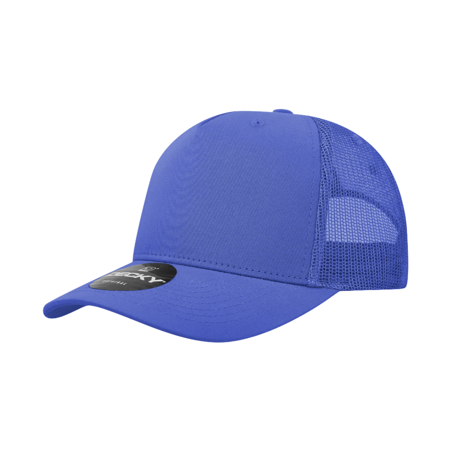 Custom Trucker Hat with Logo | Solid 5 Panel Snapback | DTF or Raised Rubber Print - MAD Merch USA