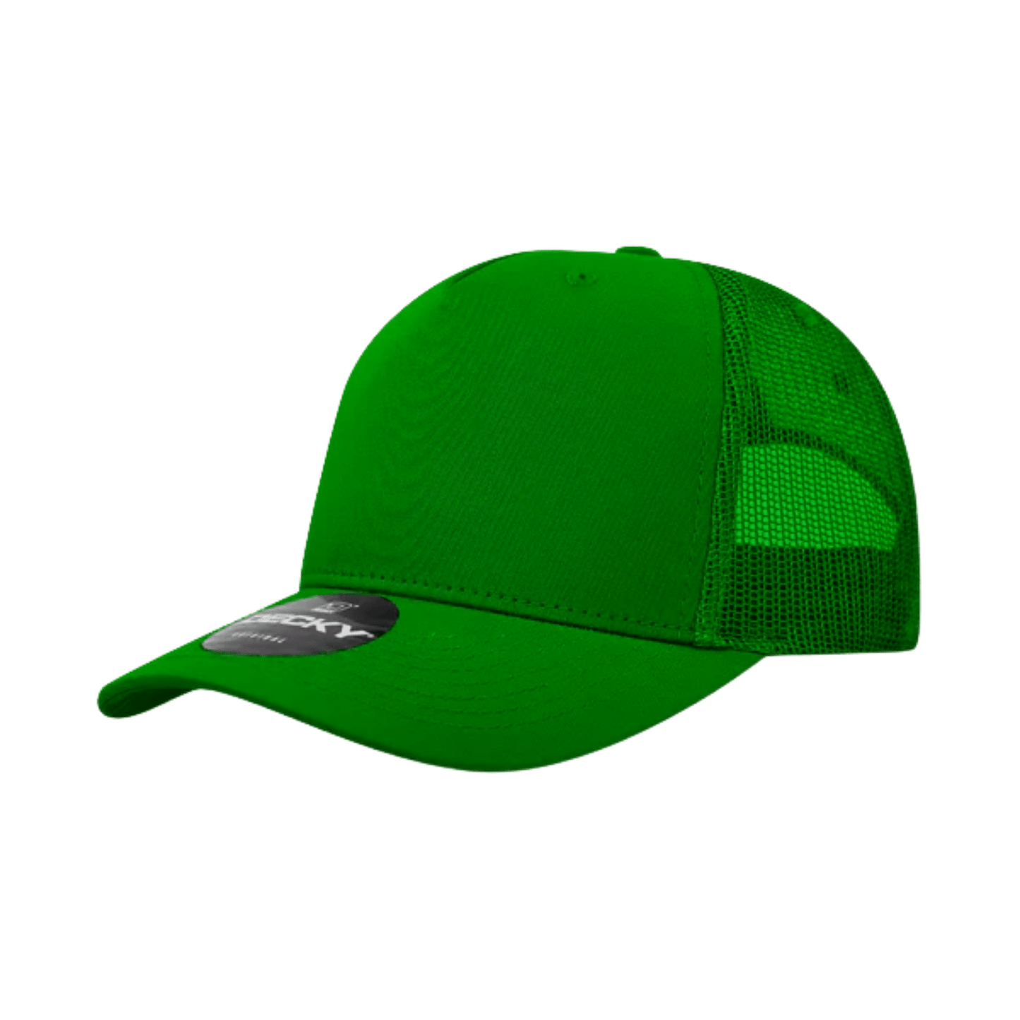 Custom Trucker Hat with Logo | Solid 5 Panel Snapback | DTF or Raised Rubber Print - MAD Merch USA