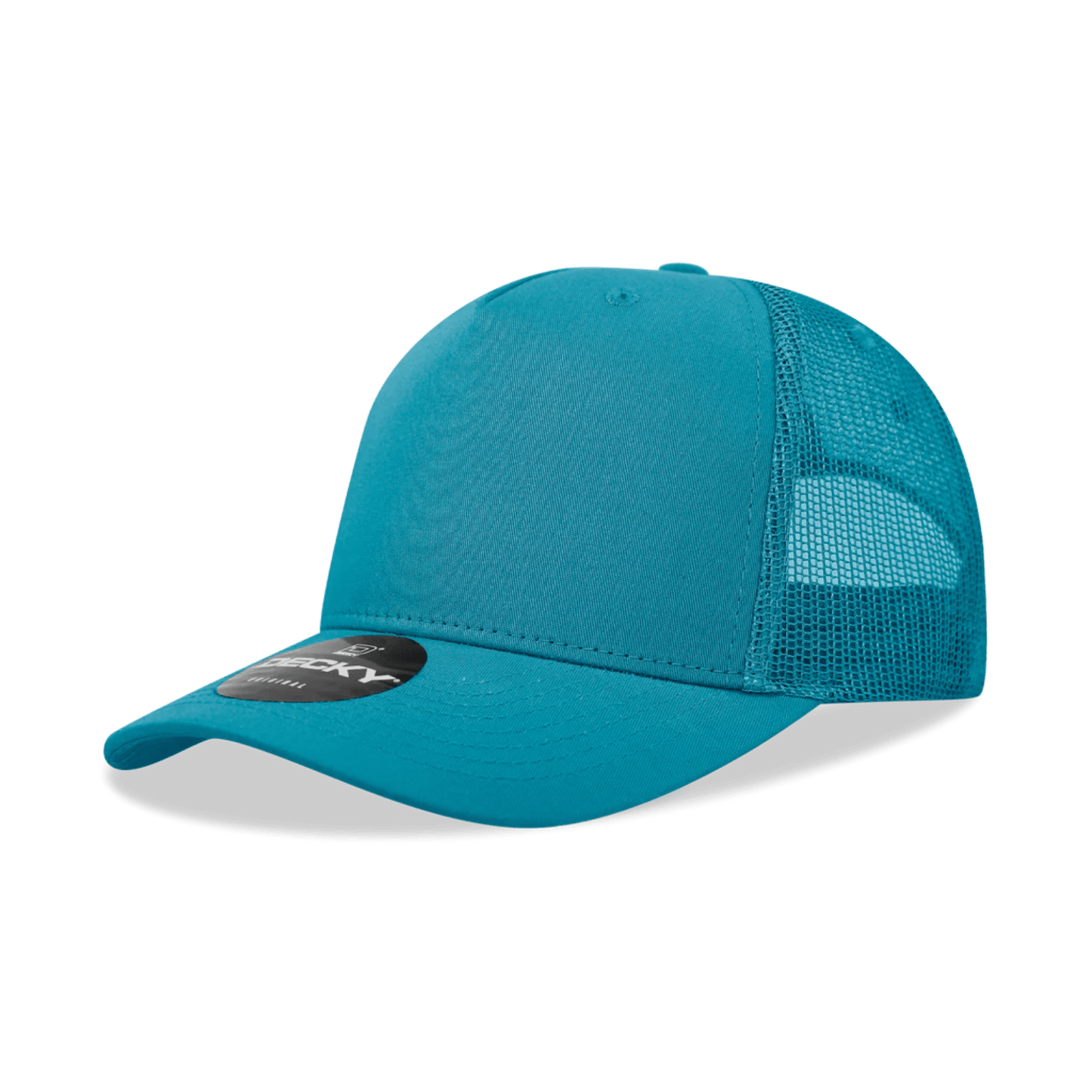 Custom Trucker Hat with Logo | Solid 5 Panel Snapback | DTF or Raised Rubber Print - MAD Merch USA