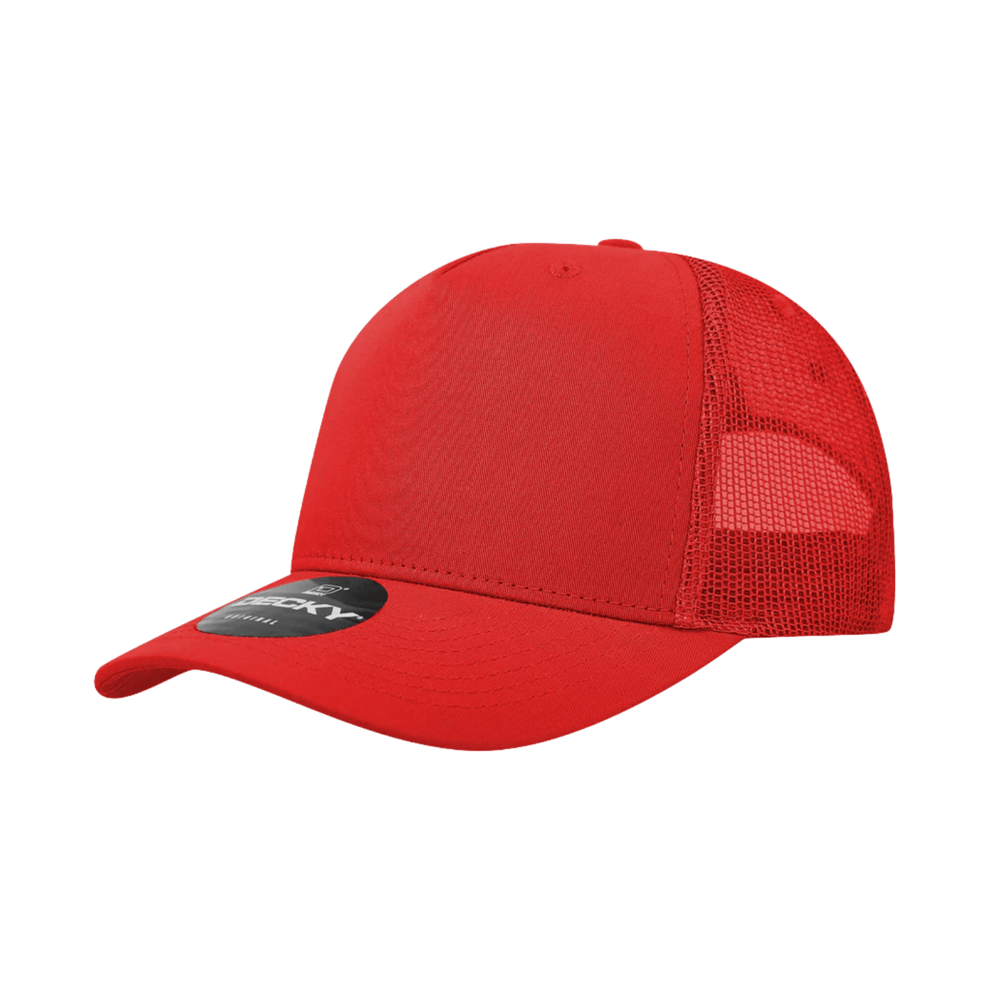 Custom Trucker Hat with Logo | Solid 5 Panel Snapback | DTF or Raised Rubber Print - MAD Merch USA
