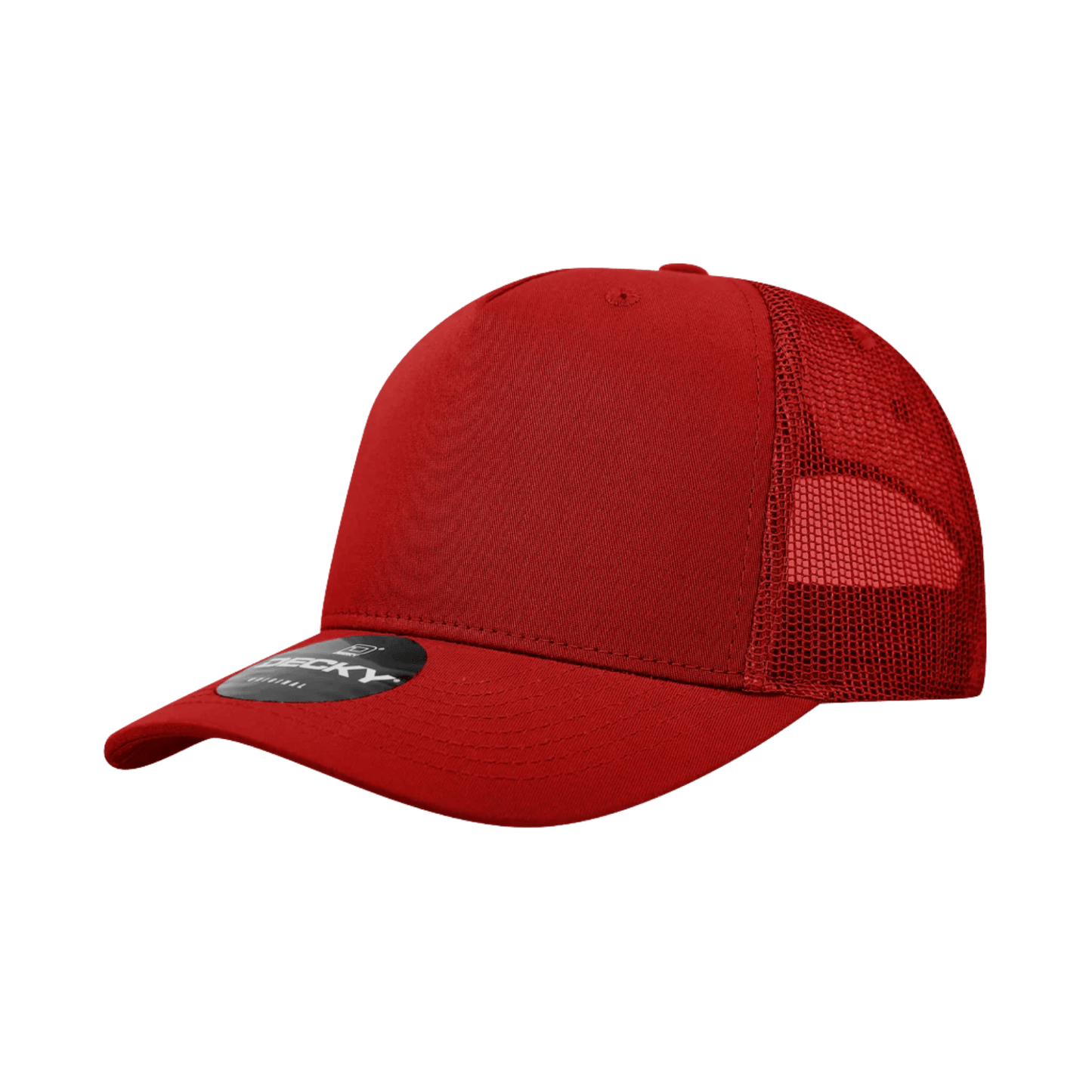 Custom Trucker Hat with Logo | Solid 5 Panel Snapback | DTF or Raised Rubber Print - MAD Merch USA