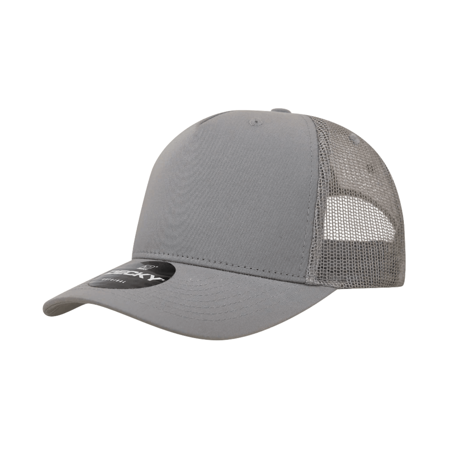 Custom Trucker Hat with Logo | Solid 5 Panel Snapback | DTF or Raised Rubber Print - MAD Merch USA