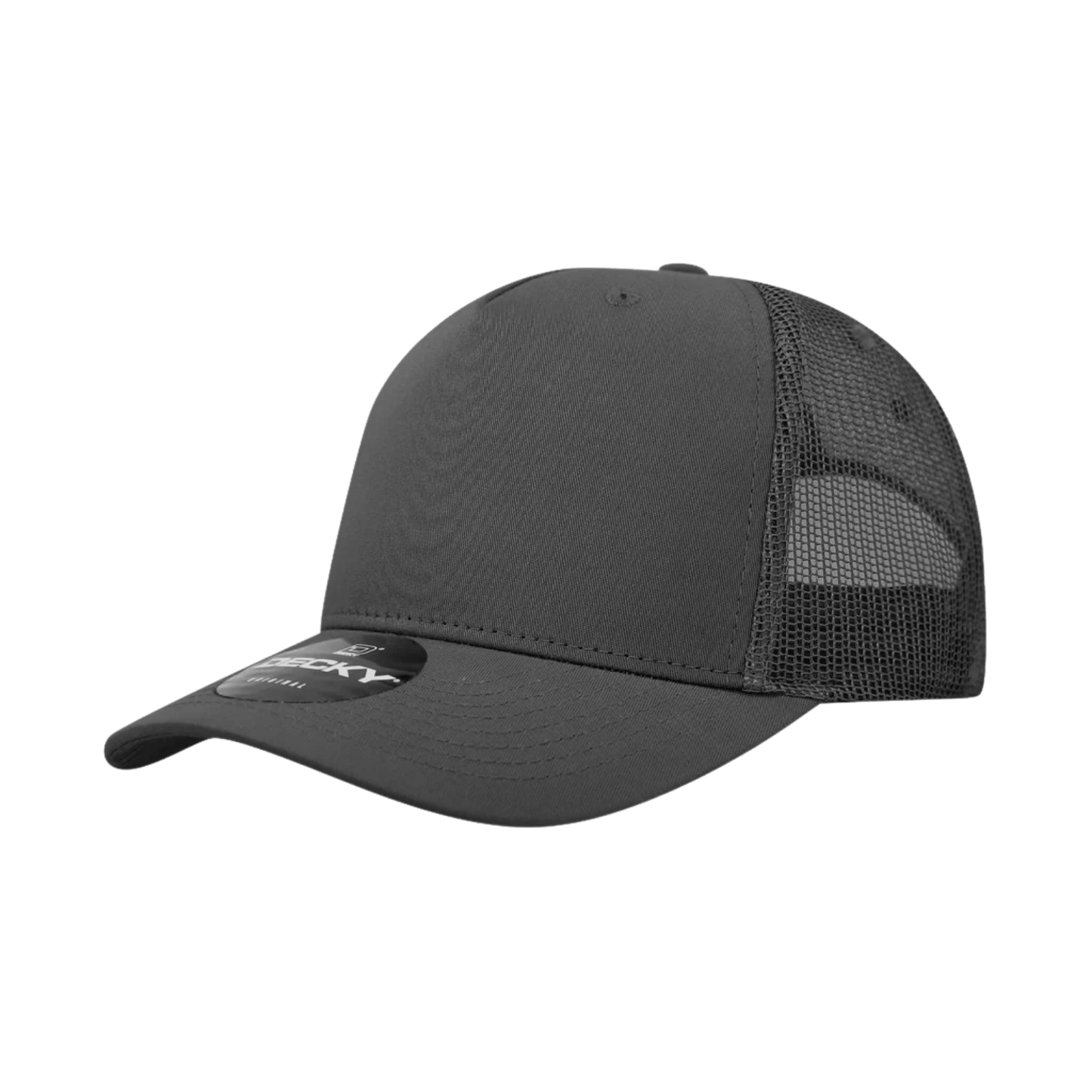 Custom Trucker Hat with Logo | Solid 5 Panel Snapback | DTF or Raised Rubber Print - MAD Merch USA