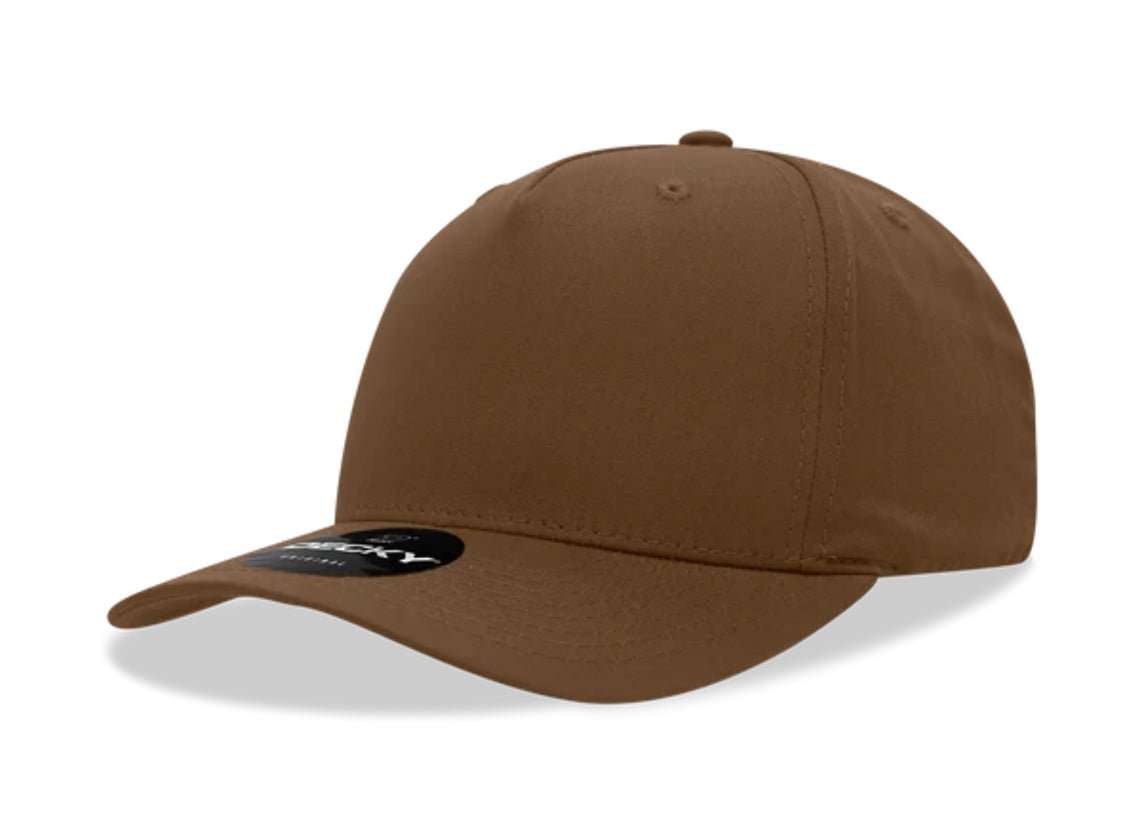 Decky - 6024 - 5 Panel Mid Profile, Structured Cotton/Poly Blend Cap - MAD Merch USA