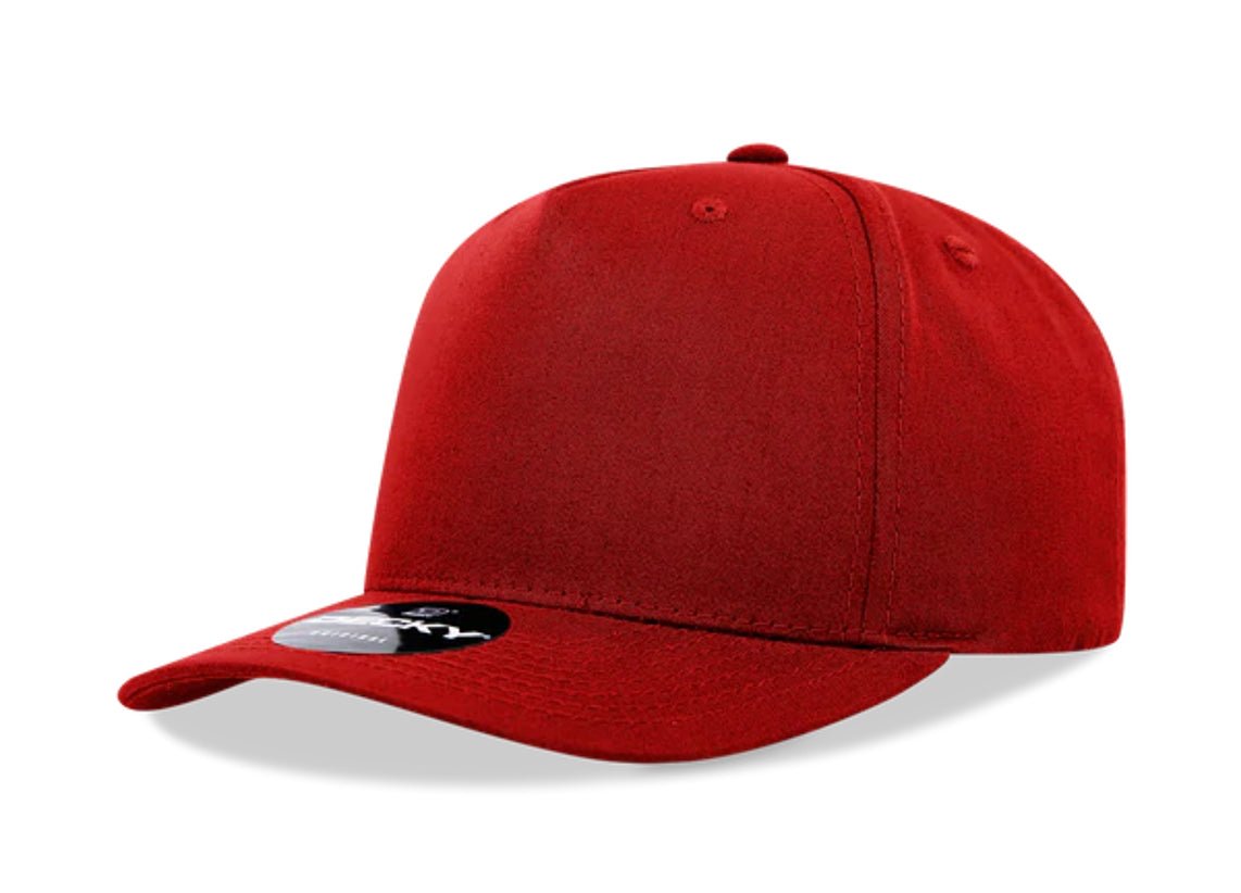 Decky - 6024 - 5 Panel Mid Profile, Structured Cotton/Poly Blend Cap - MAD Merch USA