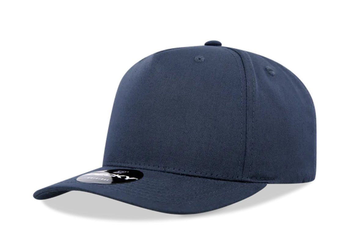 Decky - 6024 - 5 Panel Mid Profile, Structured Cotton/Poly Blend Cap - MAD Merch USA