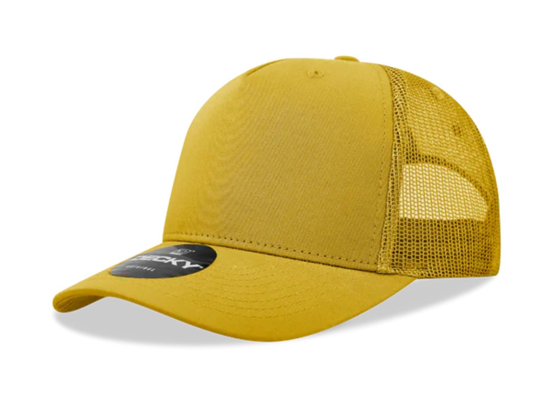 Decky - 6030 - Classic, 5-Panel Retro Trucker Cap - MAD Merch USA