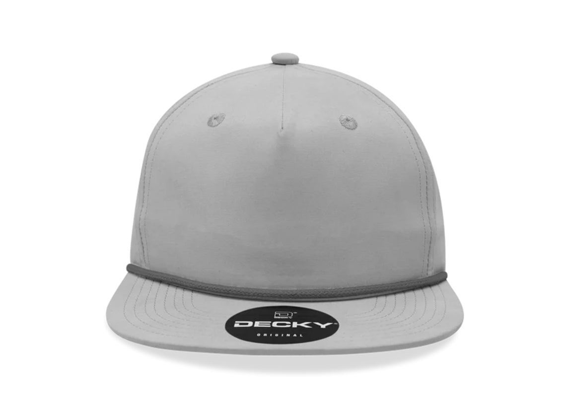 Decky - 6032 Classic Rope Cap, 5 Panel Flat Bill Hat, Snapback - MAD Merch USA