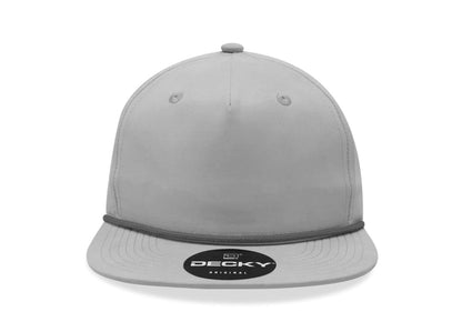 Decky - 6032 Classic Rope Cap, 5 Panel Flat Bill Hat, Snapback - MAD Merch USA