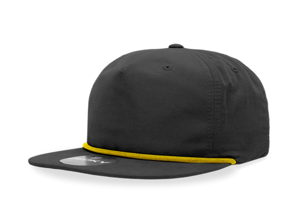 Decky - 6032 Classic Rope Cap, 5 Panel Flat Bill Hat, Snapback - MAD Merch USA