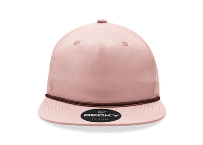 Decky - 6032 Classic Rope Cap, 5 Panel Flat Bill Hat, Snapback - MAD Merch USA