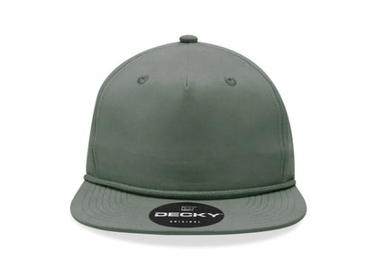 Decky - 6032 Classic Rope Cap, 5 Panel Flat Bill Hat, Snapback - MAD Merch USA