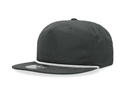 Decky - 6032 Classic Rope Cap, 5 Panel Flat Bill Hat, Snapback - MAD Merch USA
