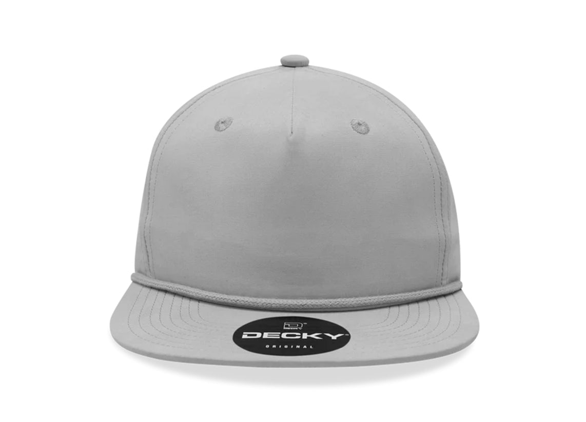 Decky - 6032 Classic Rope Cap, 5 Panel Flat Bill Hat, Snapback - MAD Merch USA