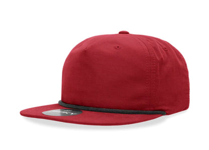Decky - 6032 Classic Rope Cap, 5 Panel Flat Bill Hat, Snapback - MAD Merch USA