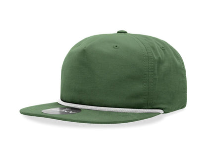 Decky - 6032 Classic Rope Cap, 5 Panel Flat Bill Hat, Snapback - MAD Merch USA