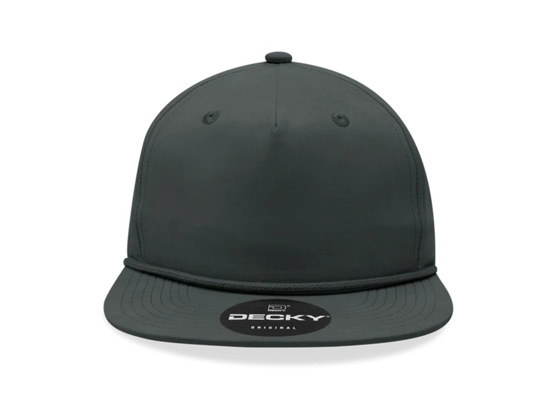 Decky - 6032 Classic Rope Cap, 5 Panel Flat Bill Hat, Snapback - MAD Merch USA