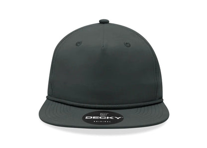 Decky - 6032 Classic Rope Cap, 5 Panel Flat Bill Hat, Snapback - MAD Merch USA