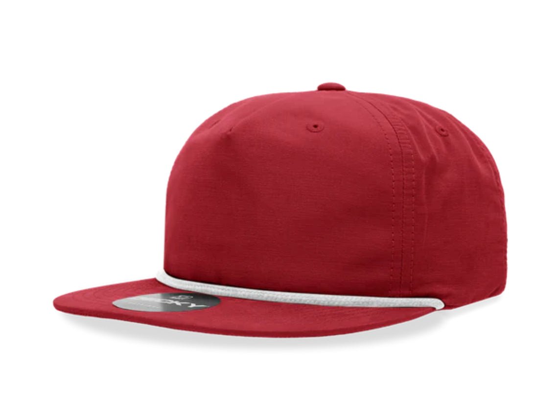 Decky - 6032 Classic Rope Cap, 5 Panel Flat Bill Hat, Snapback - MAD Merch USA