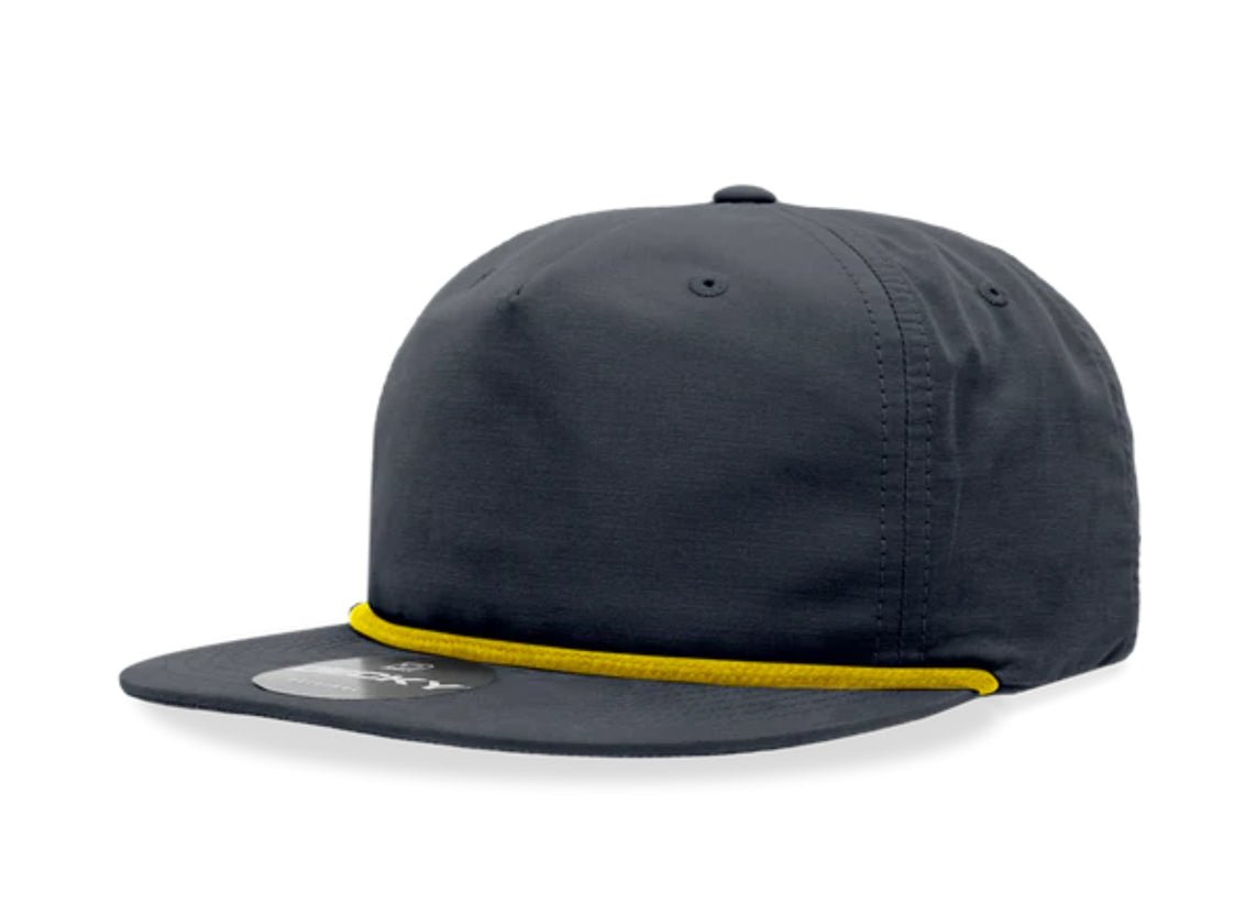 Decky - 6032 Classic Rope Cap, 5 Panel Flat Bill Hat, Snapback - MAD Merch USA
