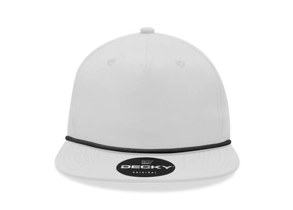 Decky - 6032 Classic Rope Cap, 5 Panel Flat Bill Hat, Snapback - MAD Merch USA