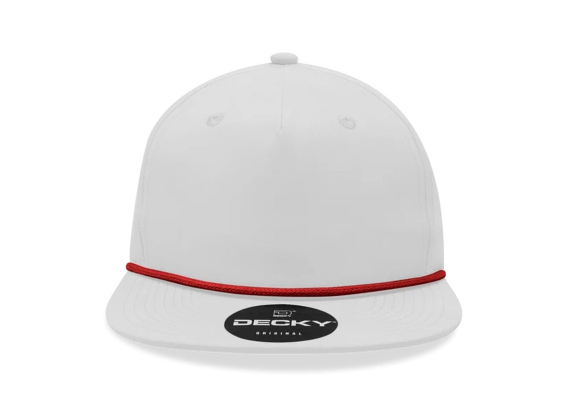 Decky - 6032 Classic Rope Cap, 5 Panel Flat Bill Hat, Snapback - MAD Merch USA